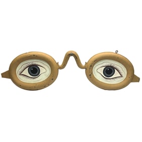 Old Hand Painted Large Optometrist Sign