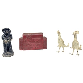 Lot of 4 Vintage Interesting Iron Objects