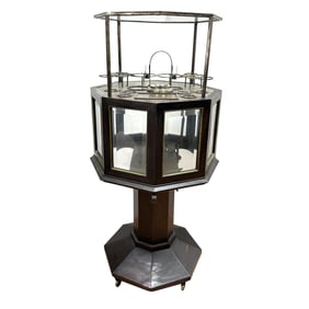 Unusual Art Deco Hydraulic Bar Cart