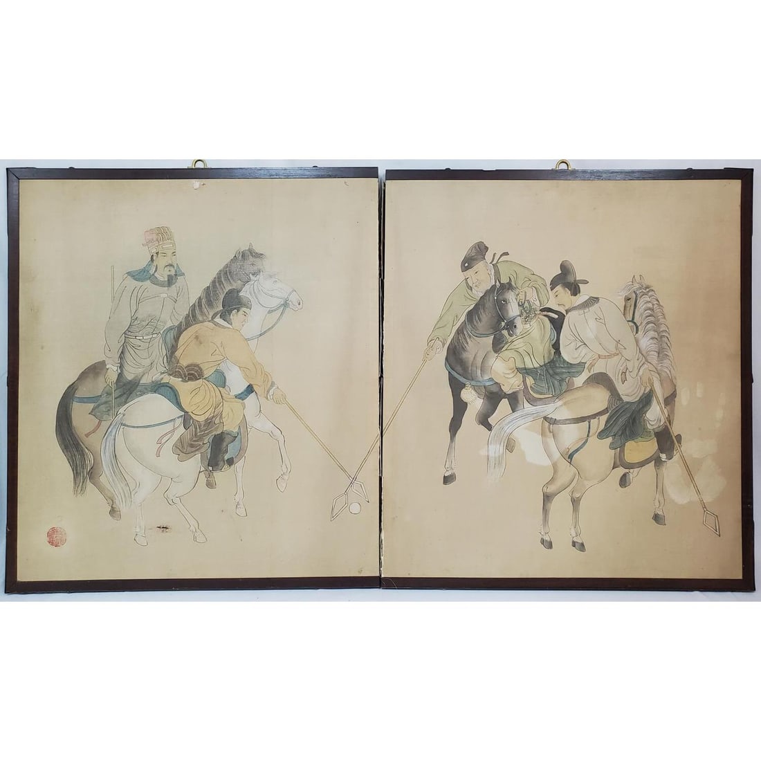 Pair of Chinese Hand Painted Panels (1 of 4)