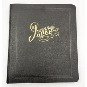 Old Book of Historical Japanese Postal Stamps