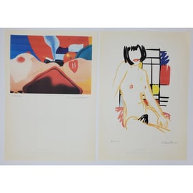 After Tom Wesselmann Lot of 2 Signed Prints