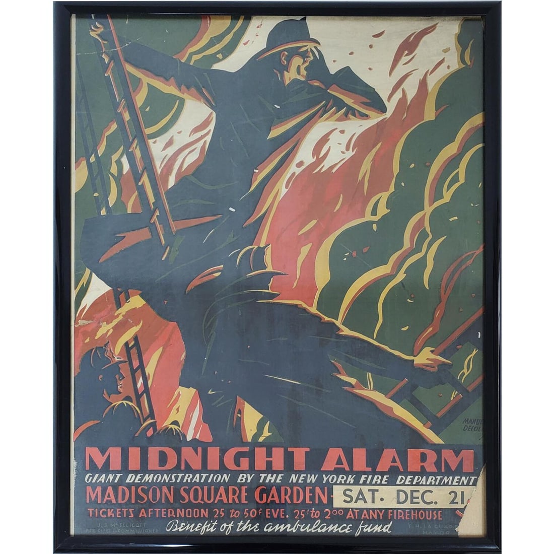 Vintage "Midnight Alarm" Framed Poster (1 of 2)