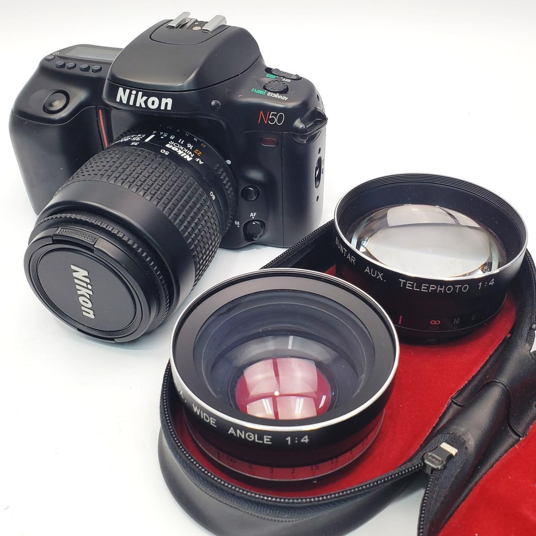 Nikon N50 35mm Film SLR Camera w/ a Nikon Lens (1 of 4)