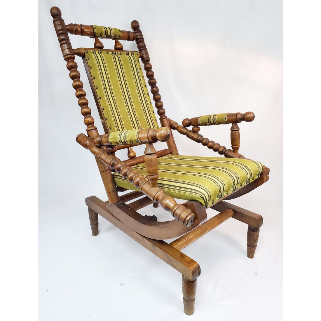 Old Pennsylvania Dutch Rocking Chair: Old Pennsylvania Dutch Rocking Chair. Condition: Generally Very Good. Dimensions: H- 41" x W- 22" x D- 27". Provenance: From a Long Island, NY Home. Please note the absence of a Condition Report does 