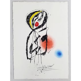 After Joan Miro, Spanish-French (1893-1983)