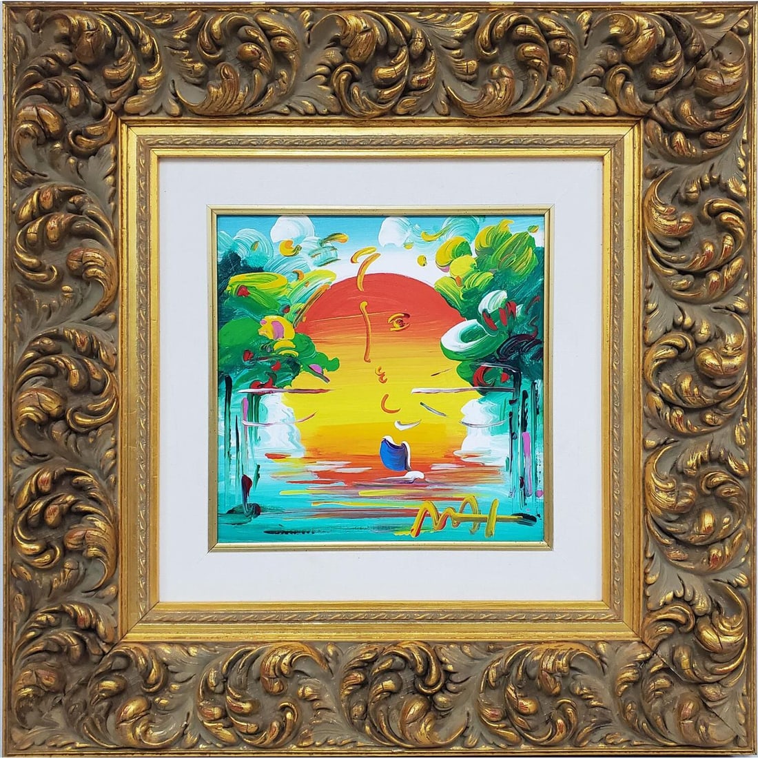 Peter Max (American, Born 1937) Painting: Peter Max (American, Born 1937) Painting Acrylic on Canvas "Better World". Signed Lower Right & Marked & Dated 2016 on Verso Along w/ Numbers Confirming This To be a Painting in His Archives. Includes