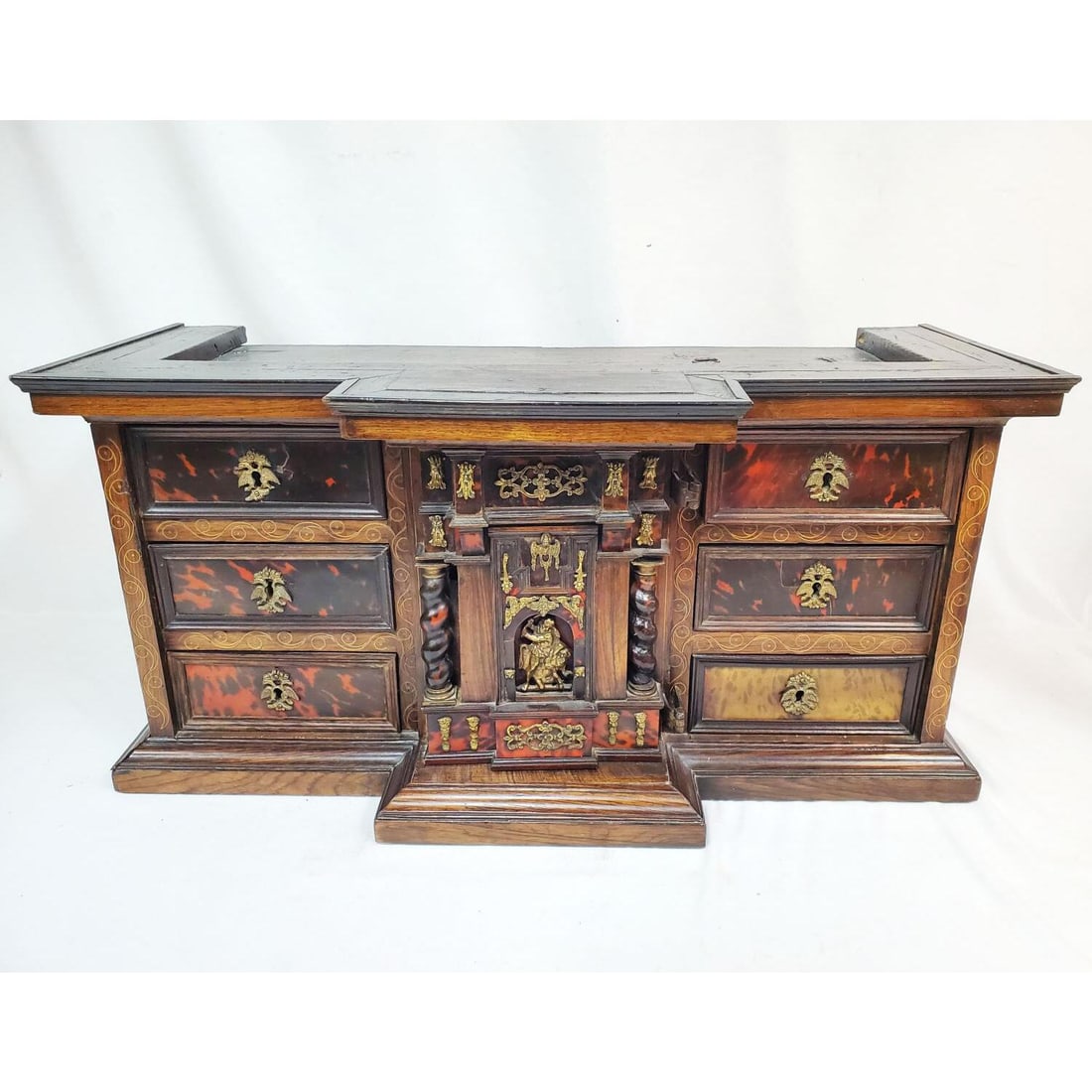 Rare Antique 17th C. Antwerp Wood Chest (1 of 9)