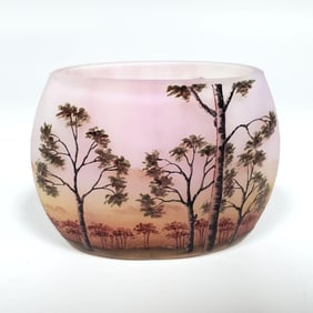 Miniature Daum Nancy French Art Nouveau Glass Vase