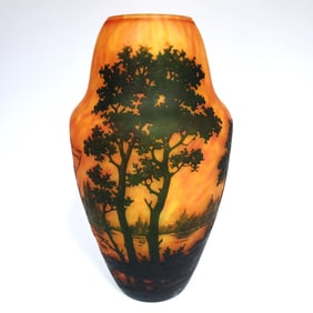 Daum Nancy French Art Nouveau Cameo Glass Vase