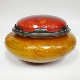 Early Galle French Art Nouveau Carved Glass Box