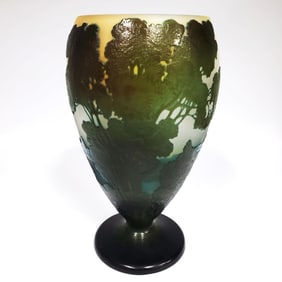 Galle French Art Nouveau Cameo Glass Vase