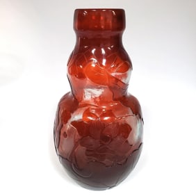 Fine Galle French Art Nouveau Cameo Glass Vase