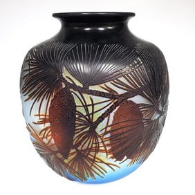 Galle French Art Nouveau Cameo Glass Vase