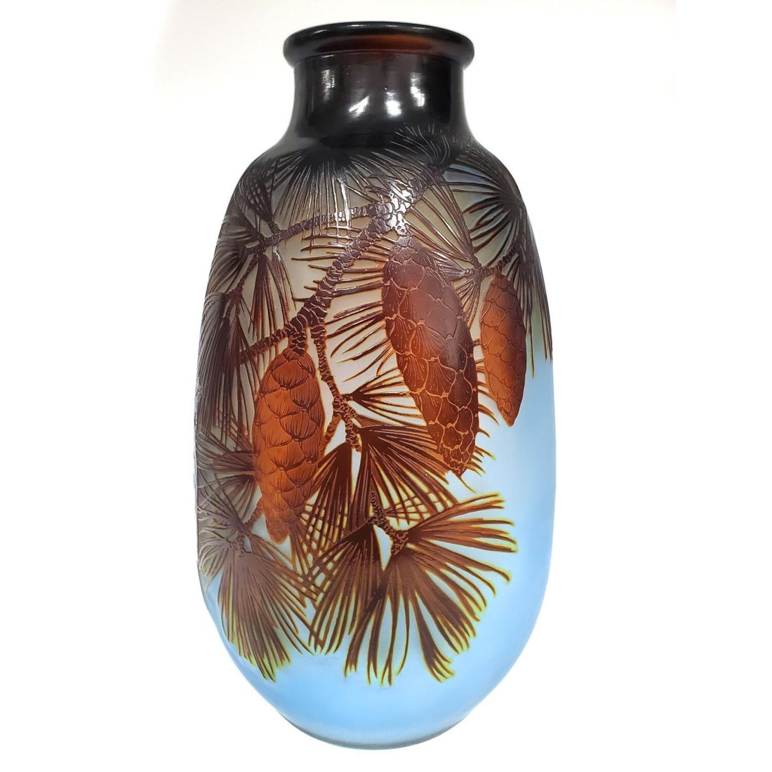 Galle French Art Nouveau Cameo Glass Vase (1 of 5)