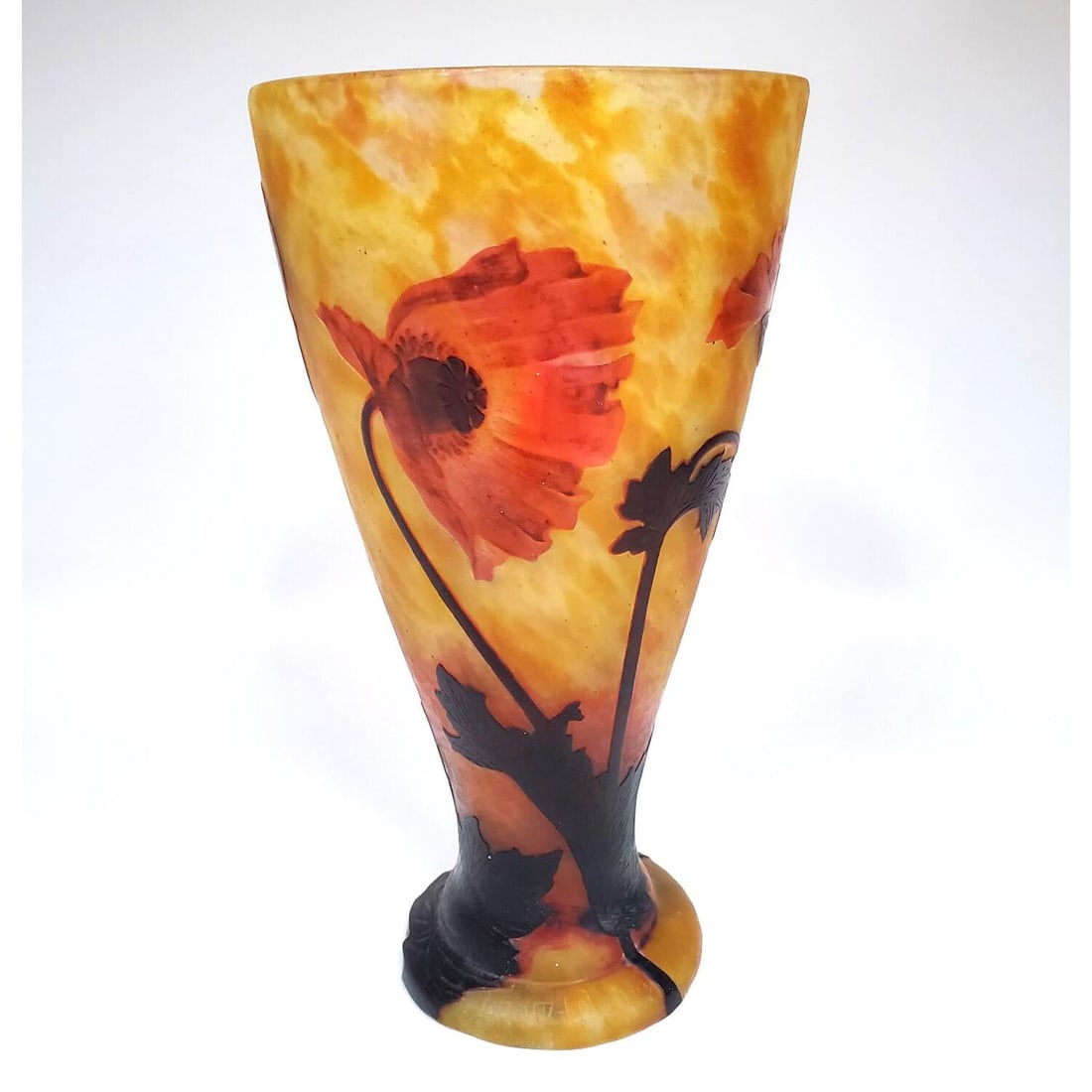 Daum Nancy  Art Nouveau Carved Cameo Glass Vase (1 of 5)