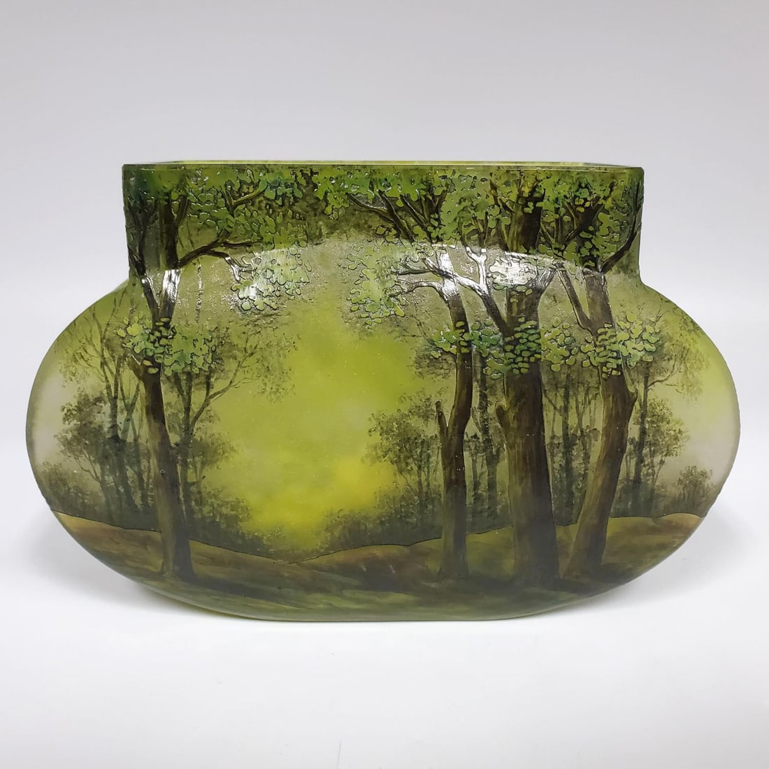 Daum Nancy  Art Nouveau Enameled Cameo Glass Vase (1 of 4)