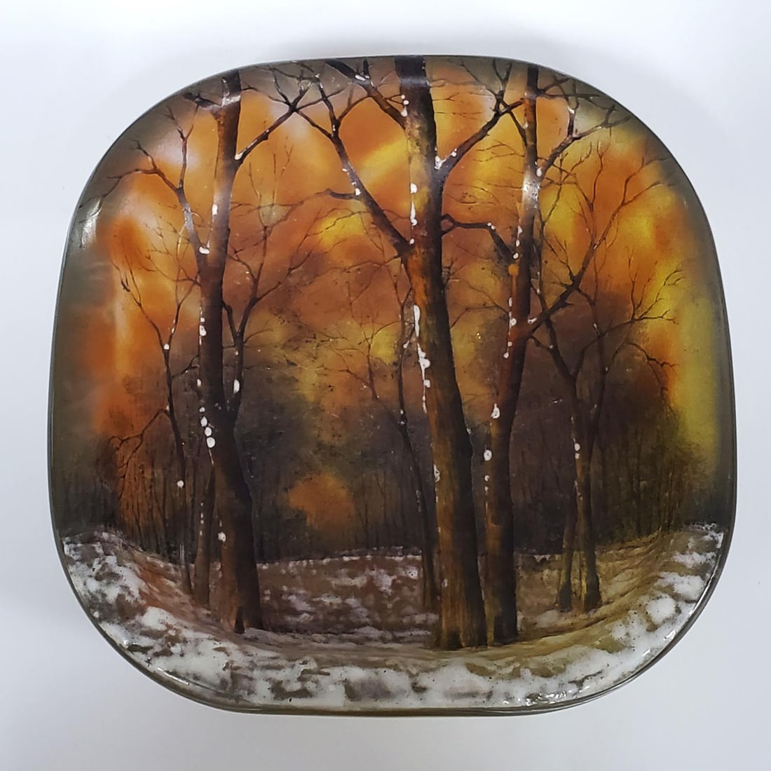 Daum Nancy Enameled Cameo Glass Vide Poche (1 of 4)