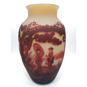 Muller Freres Luneville Art Nouveau Cameo Glass