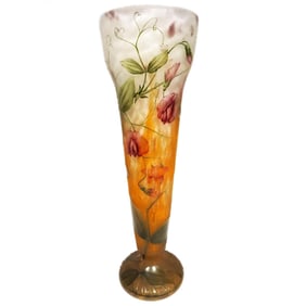 Daum Nancy  Art Nouveau Cameo Glass Vase