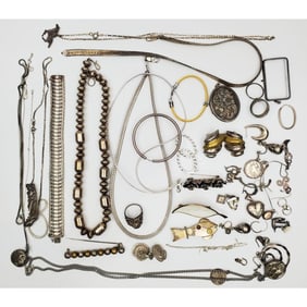 Large Lot of Vintage Sterling Silver Jewelry