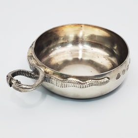 Vintage English Sterling Silver Wine Sipper