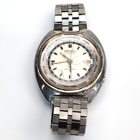 Vintage Seiko World Time Automatic Men's Watch