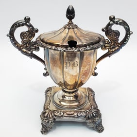 Rare French Sterling Silver 18th c. Mustard Pot