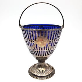 Early English Georgian Sterling Silver Basket