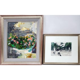 Lot of 2 Fine Signed Paintings