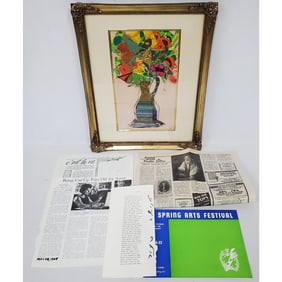 Ella Raayoni, Israeli (?-1993) Fabric Collage