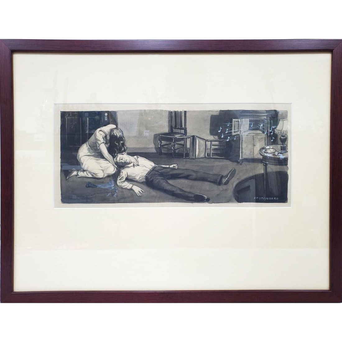 Nathaniel Steinberg, American (1893-1976) Painting (1 of 3)