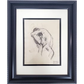 After Gustav Klimt, Drawing Ink on Paper