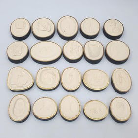 20 Antique Italian Grand Tour Intaglios Cameos