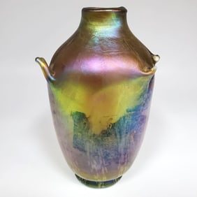 Rare Early Tiffany Favrile Glass Vase