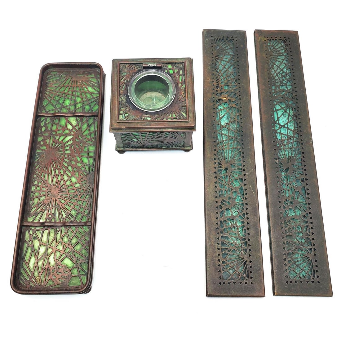 3 Piece Tiffany Studios New York Writing Set (1 of 8)