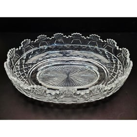 Vintage Waterford Crystal Kennedy Centerpiece Bowl