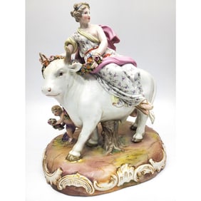 Meissen Antique Mid 19th C. Porcelain Figure