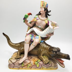 Meissen Porcelain Figure "Allegory of  America"