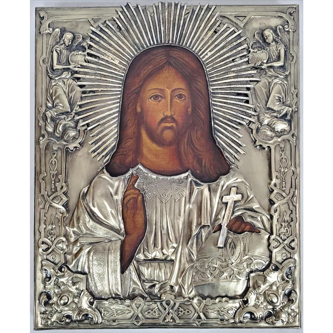 Vintage Russian Orthodox Icon of Jesus Christ (1 of 4)