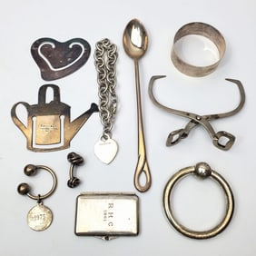 10 Piece Tiffany & Co. Sterling Silver Group Lot