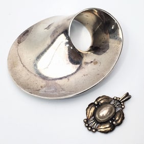 Georg Jensen Denmark Torun Sterling Silver Brooch