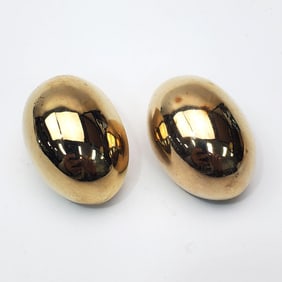 Pair Large "Von Musulin" Sterling Silver Earrings