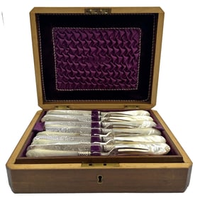 Antique English 24pc Mother of Pearl Set c.1870