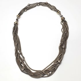 David Yurman Sterling Silver, 18K Gold, & Diamond