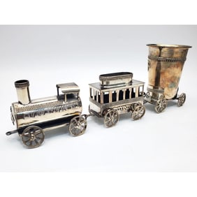 Judaica Sterling Silver Train Set