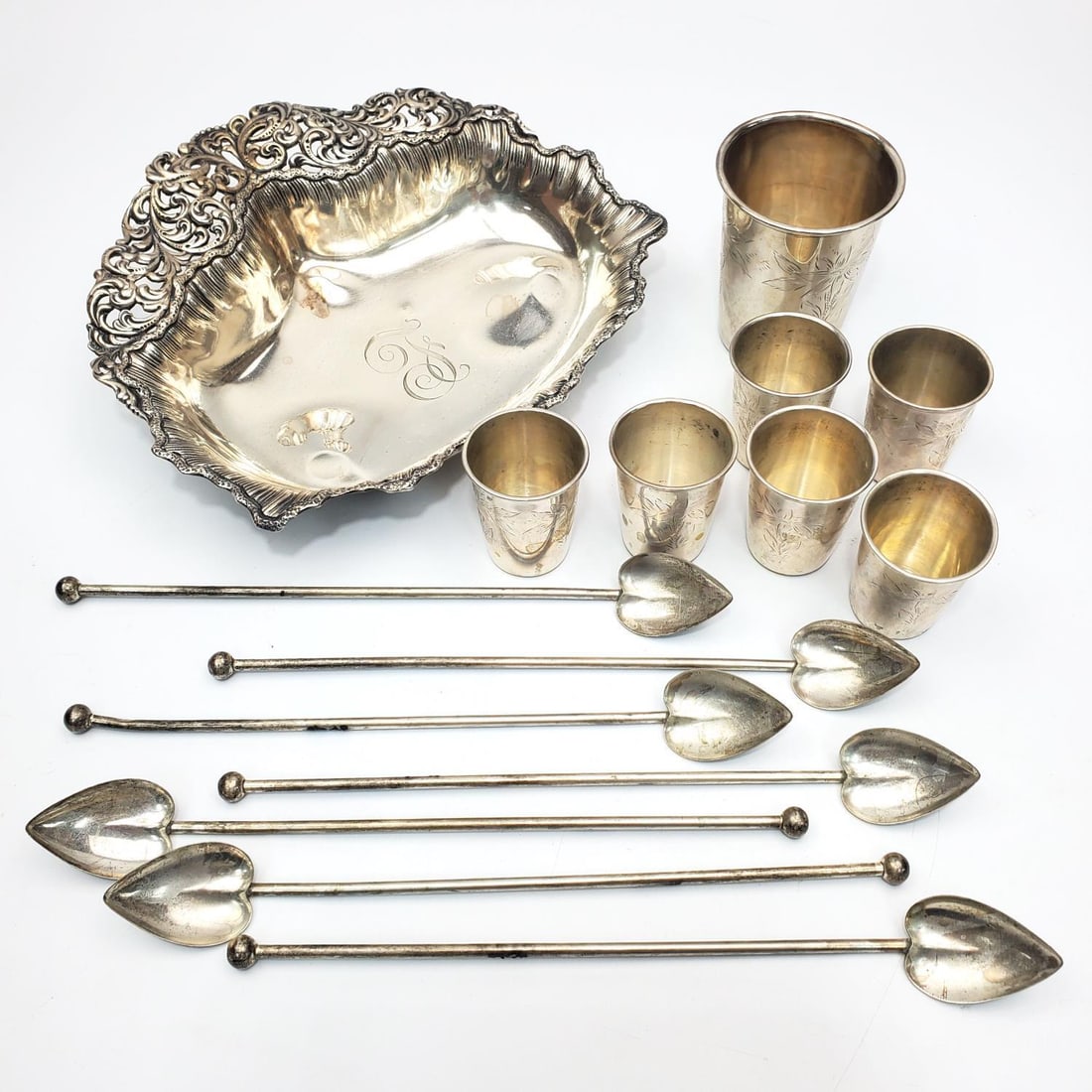 15 Piece Lot of Antique Sterling Silver Items (1 of 5)