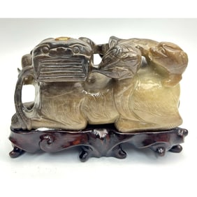 Chinese Exceptional Carved Jade Figure
