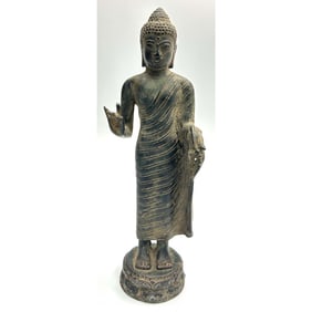 Antique East Asian Bronze Buddha Figure