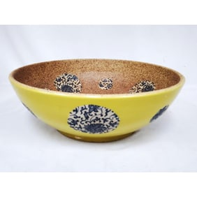 Chinese Large Porcelain Bowl w/ a Hole
